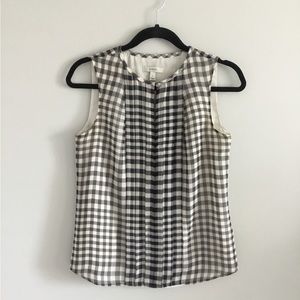 J.Crew Sleeveless Silk Blouse, size 0